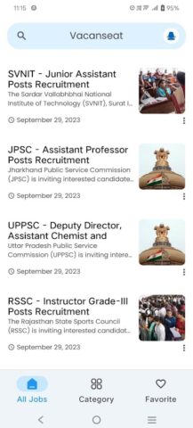 Vacanseat: Govt. Jobs & Exams for Android