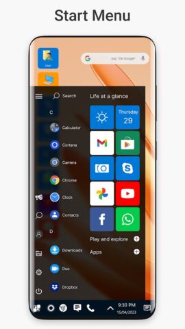 Win 11 Launcher для Android — скриншот 2