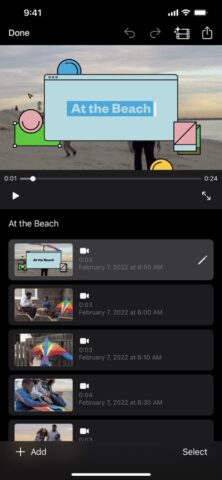 iMovie для iOS — скриншот 1