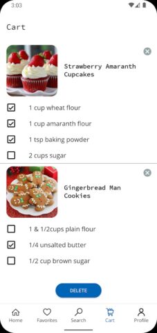 Baking Recipes für Android