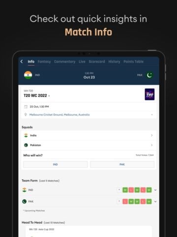 CREX – Cricket Exchange for iOS