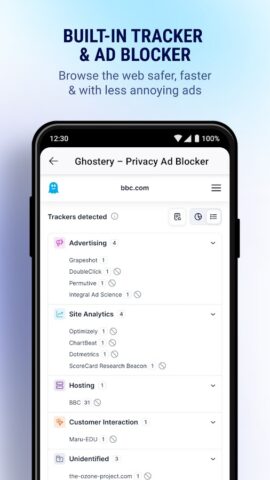 Ghostery Privacy Browser สำหรับ Android