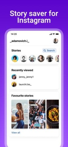 Instory: Story saver, viewer لنظام iOS