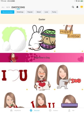 MomentCam Cartoons und Sticker per iOS