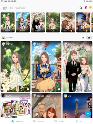 MomentCam Cartoons und Sticker สำหรับ iOS