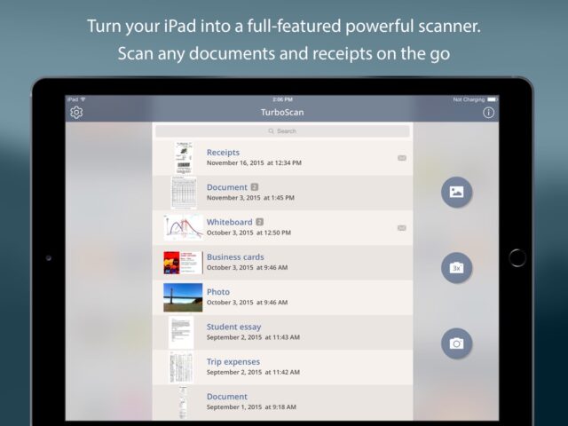 TurboScan™: document scanner สำหรับ iOS