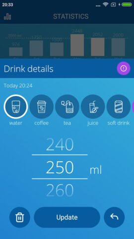 Android 用 水を飲むように通知する – Drink Reminder