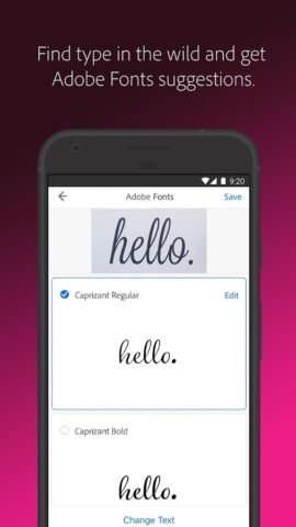 Android 用 Adobe Capture：Ps、Ai用のツール