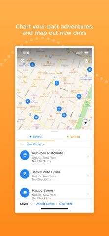 Foursquare Swarm: Check-in App pour iOS