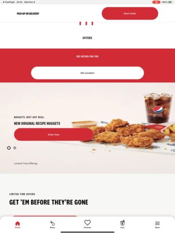 KFC Canada สำหรับ iOS