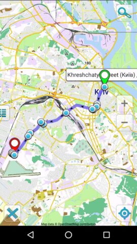 Android 用 Map of Kiev offline