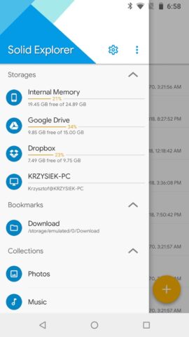 Solid Explorer File Manager สำหรับ Android