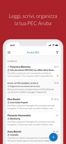 Aruba PEC pour iOS