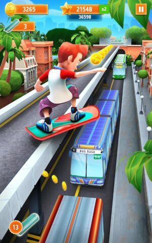 Subway Bus Rush Runner для Android — скриншот 1
