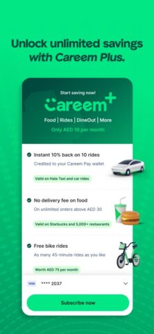 Careem – rides, food & more für iOS