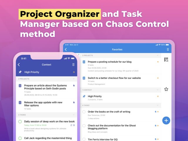 Хаос-контроль: органайзер дел для iOS