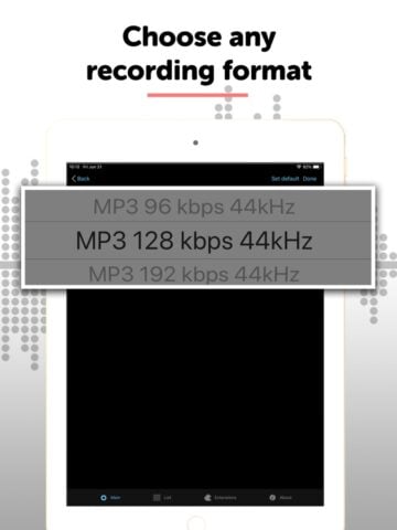Dictaphone Enregistreur Audio pour iOS