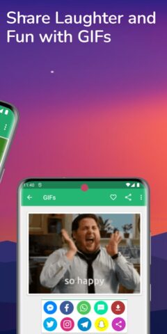 GIFs: Share Animated Fun для Android — скриншот 2