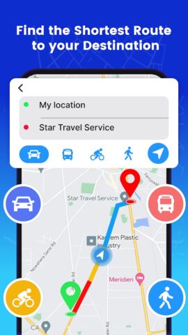Localizador de rotas para Android