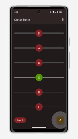 Настройка гитары: Тюнер гитар для Android — скриншот 4