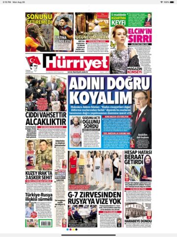 Hürriyet E-Gazete สำหรับ iOS