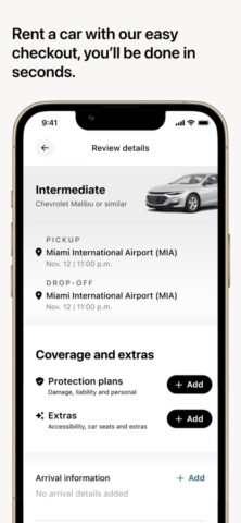 Hertz Rental Car, EV, SUV, Van para iOS
