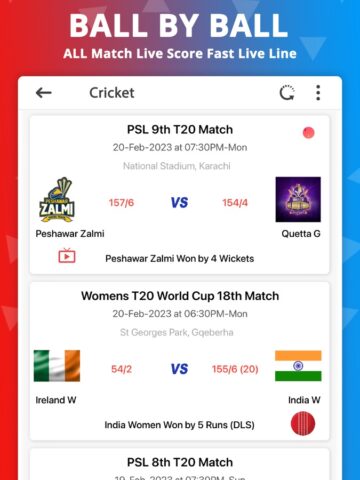 IPL Live – Cricket Live Score pour iOS