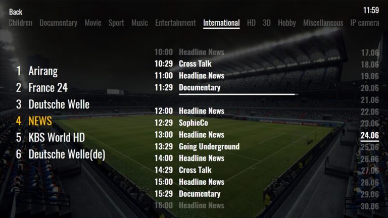 IPTVPORTAL для Android — скриншот 1