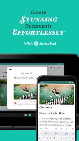 JotterPad – Écrivain, Scénario pour Android