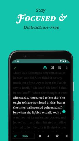 JotterPad – Écrivain, Scénario pour Android