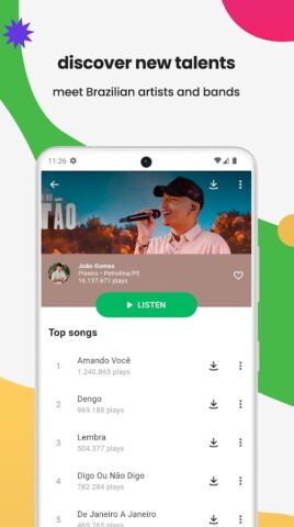 Palco MP3: Listen and download for Android