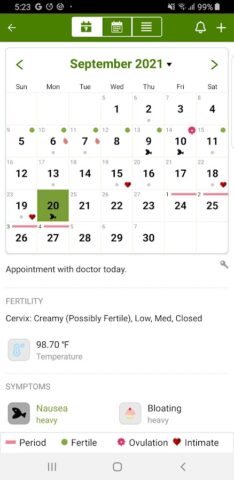 Calendário Menstrual para Android