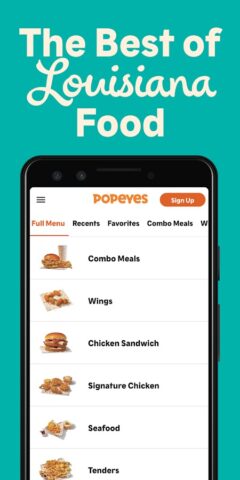 Popeyes® App สำหรับ Android