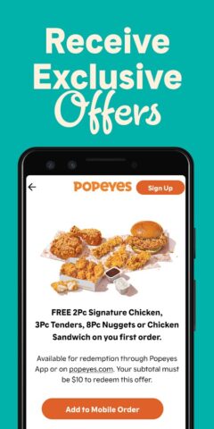 Popeyes® App untuk Android