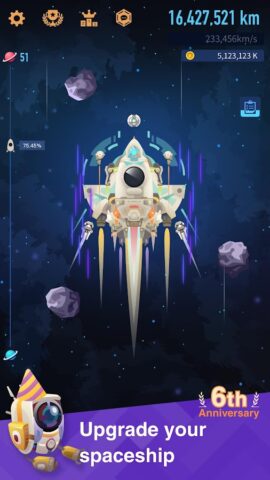 مستوطنو الفضاء – لعبة النقر لنظام Android