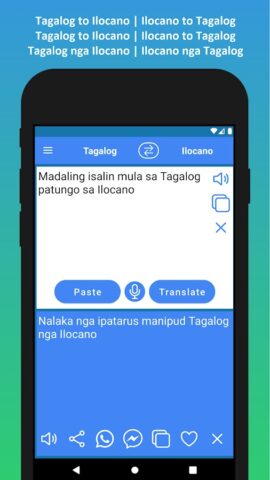 Tagalog to Ilocano Translation for Android