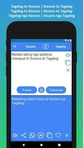 Tagalog to Ilocano Translation for Android