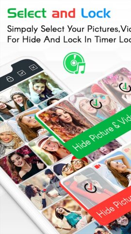 Timer Lock — Clock Photo Vault для Android — скриншот 3