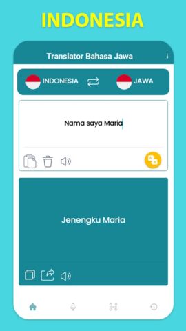 Terjemahkan bahasa Jawa per Android