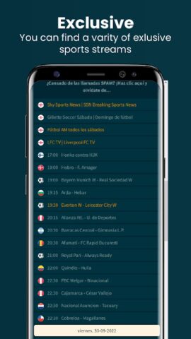 VIPLeague: VIP League Sports per Android
