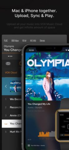 VOX – MP3 & FLAC Music Player для iOS