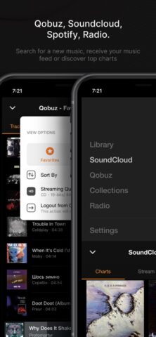 iOS 用 VOX – MP3 & FLAC Music Player