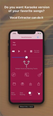 iOS için Vocal Extractor -Karaoke maker
