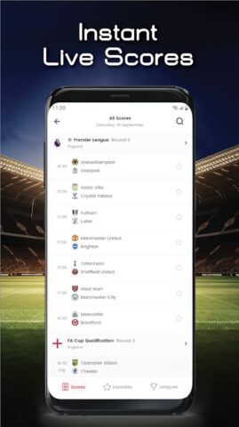 Xscores: Real-time Live Scores para Android