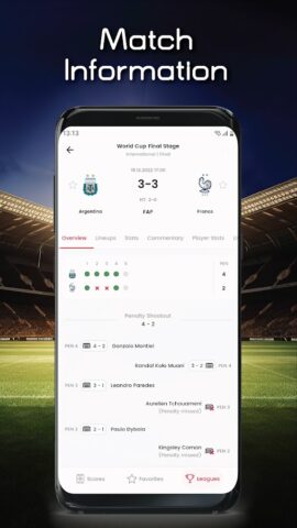 Xscores: Real-time Live Scores لنظام Android