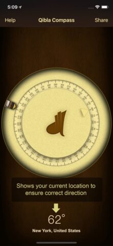 iOS için iSalam: Kıble Pusula