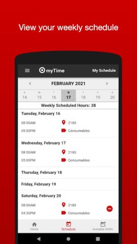 myTime for Target для Android