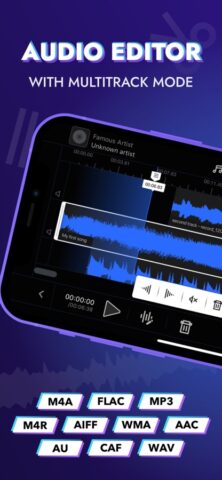 iOS için Ses Editörü: Müzik Evreni