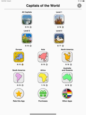 Capitales de países del mundo para iOS