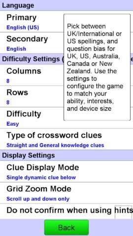Crossword для Android — скриншот 4